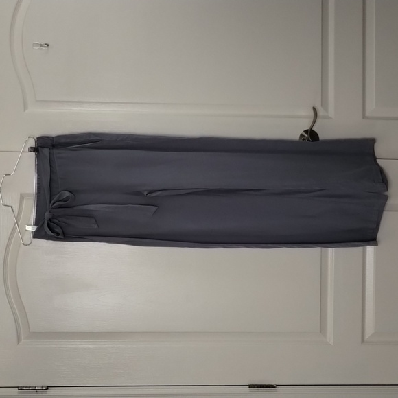 Thread & Supply flint stone blue size XS wide leg elastic waist pants w/tie - Picture 1 of 13